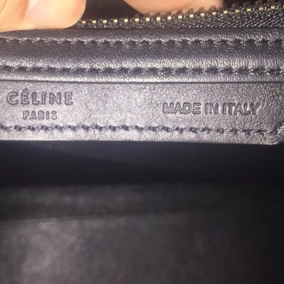 CELINE MINI LUGGAGE BAG SMOOTH BLACK CALFSKIN - Picture 12 of 14